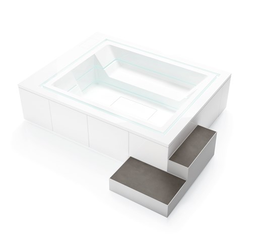 modular steps to access spas and minipools